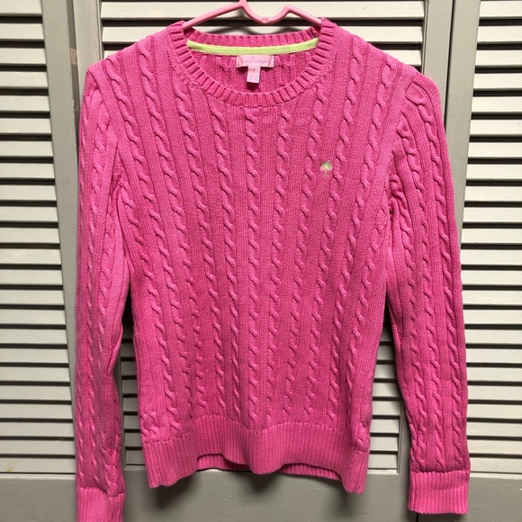 Pink Lily Pulitzer Cable Knit Sweater - Picture 2 of 4